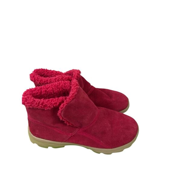 Skechers womens size 8 #13692 on the go no laces shoes red boots memory foam vst - Picture 1 of 12